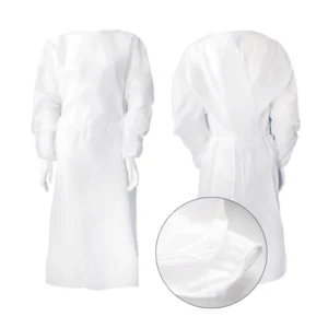 Biały fartuch fizelinowy